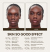 Akelo wears Skin So Good in Carob as base