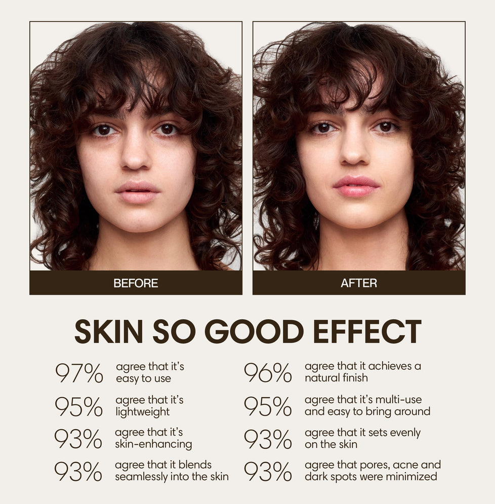 Ilana wears Skin So Good in Ecru as base