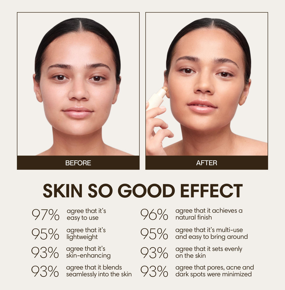 Alexandra wears Skin So Good in Gobi as base