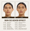 Lily wears Skin So Good in Olive as base