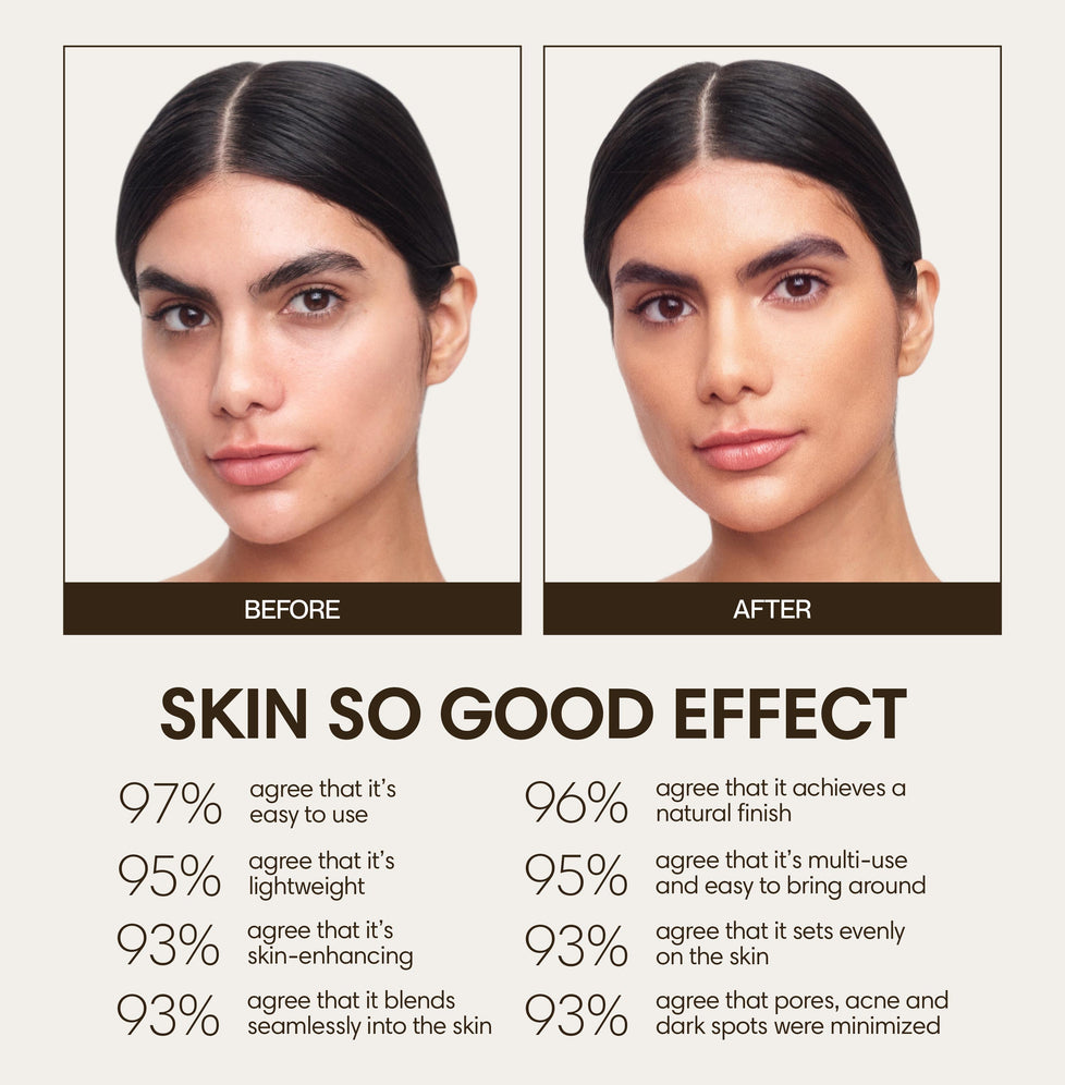 Gabriela wears Skin So Good in Palomino as base