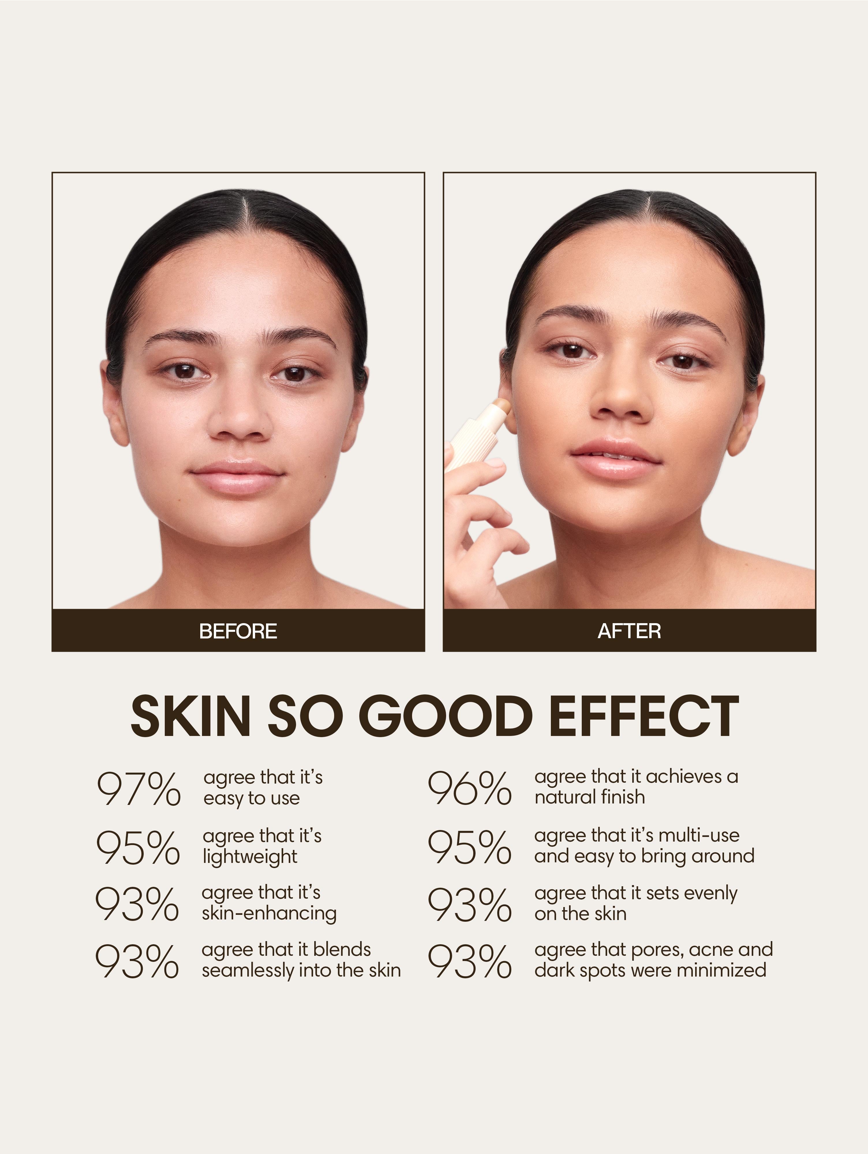 Alexandra wears Skin So Good in Gobi as base